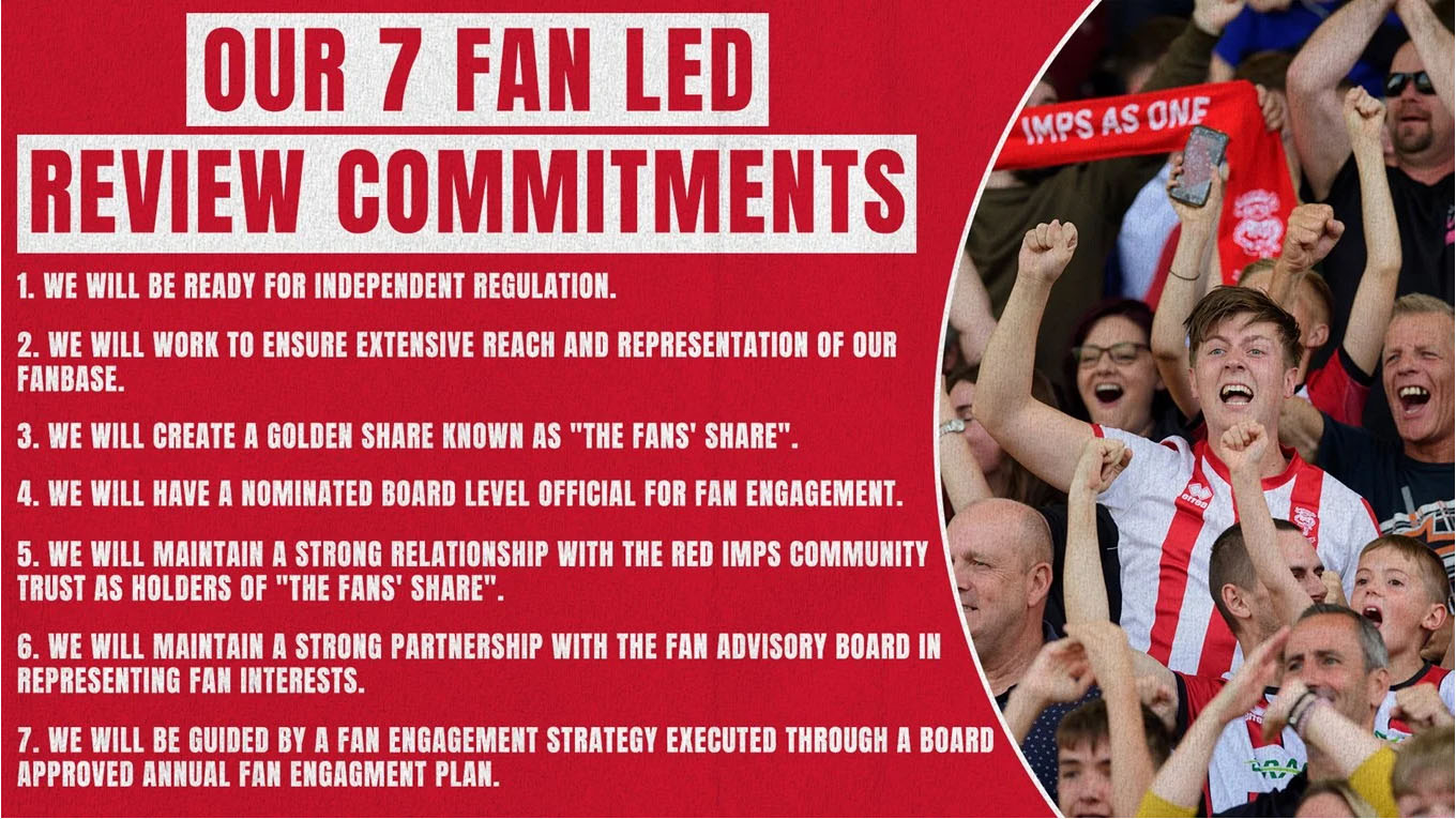 Fan Led Review commitments