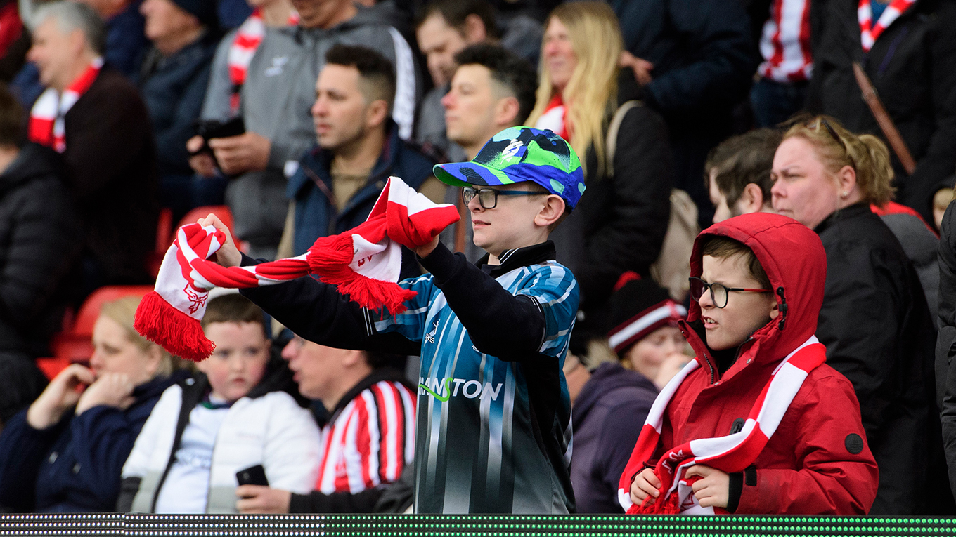 LIncoln City supporters.