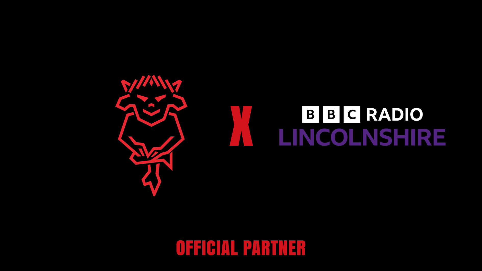 A graphic featuring the Lincoln City and Radio Lincolnshire logos