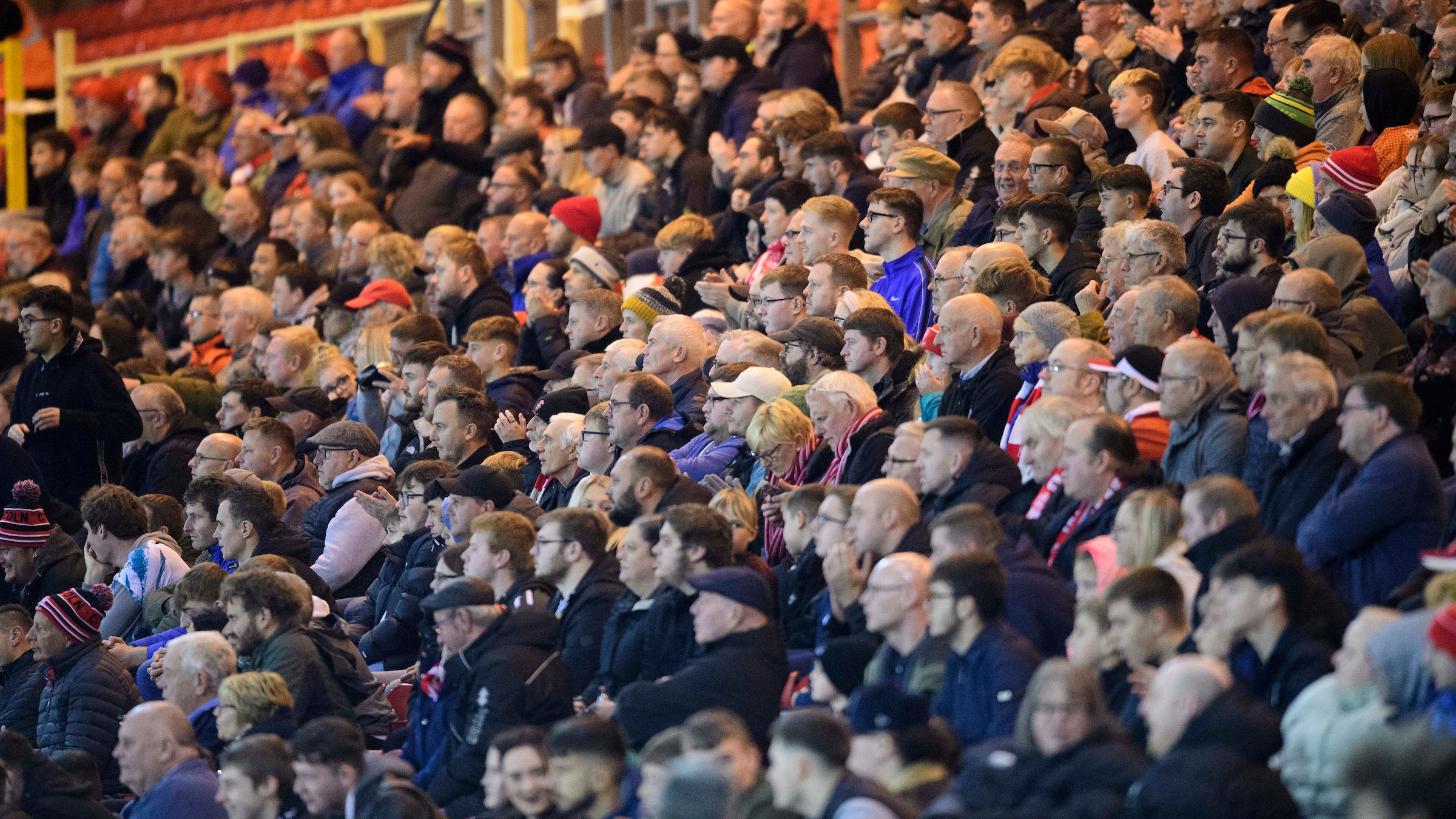 City supporters at the LNER Stadium.