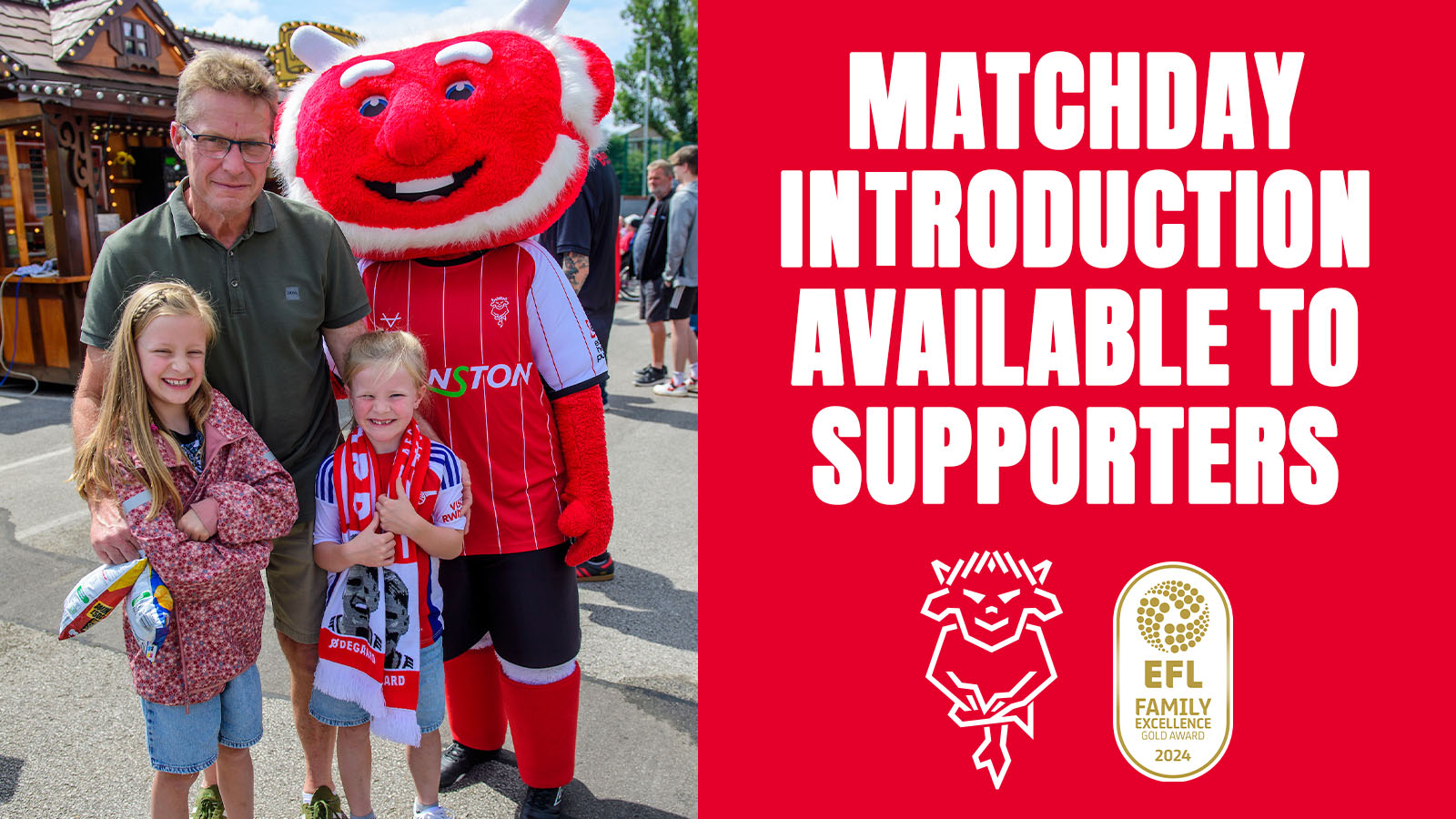 Matchday introductions are available to supporters at the LNER Stadium.