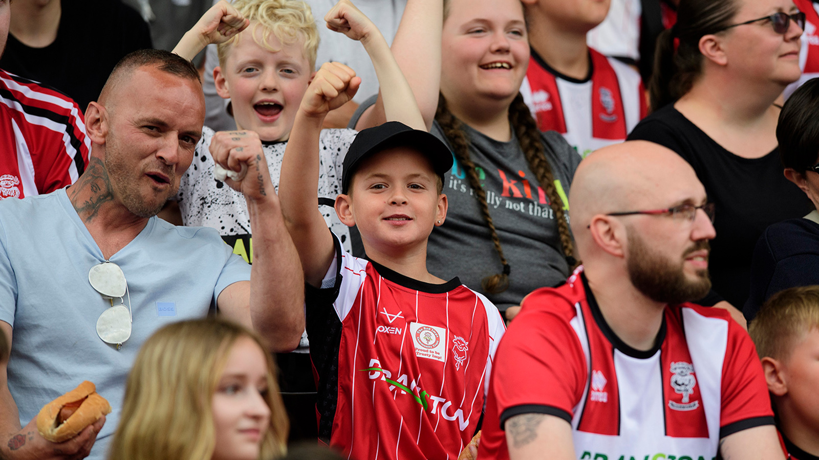 Fans at Lincoln City's home game against Barnsley