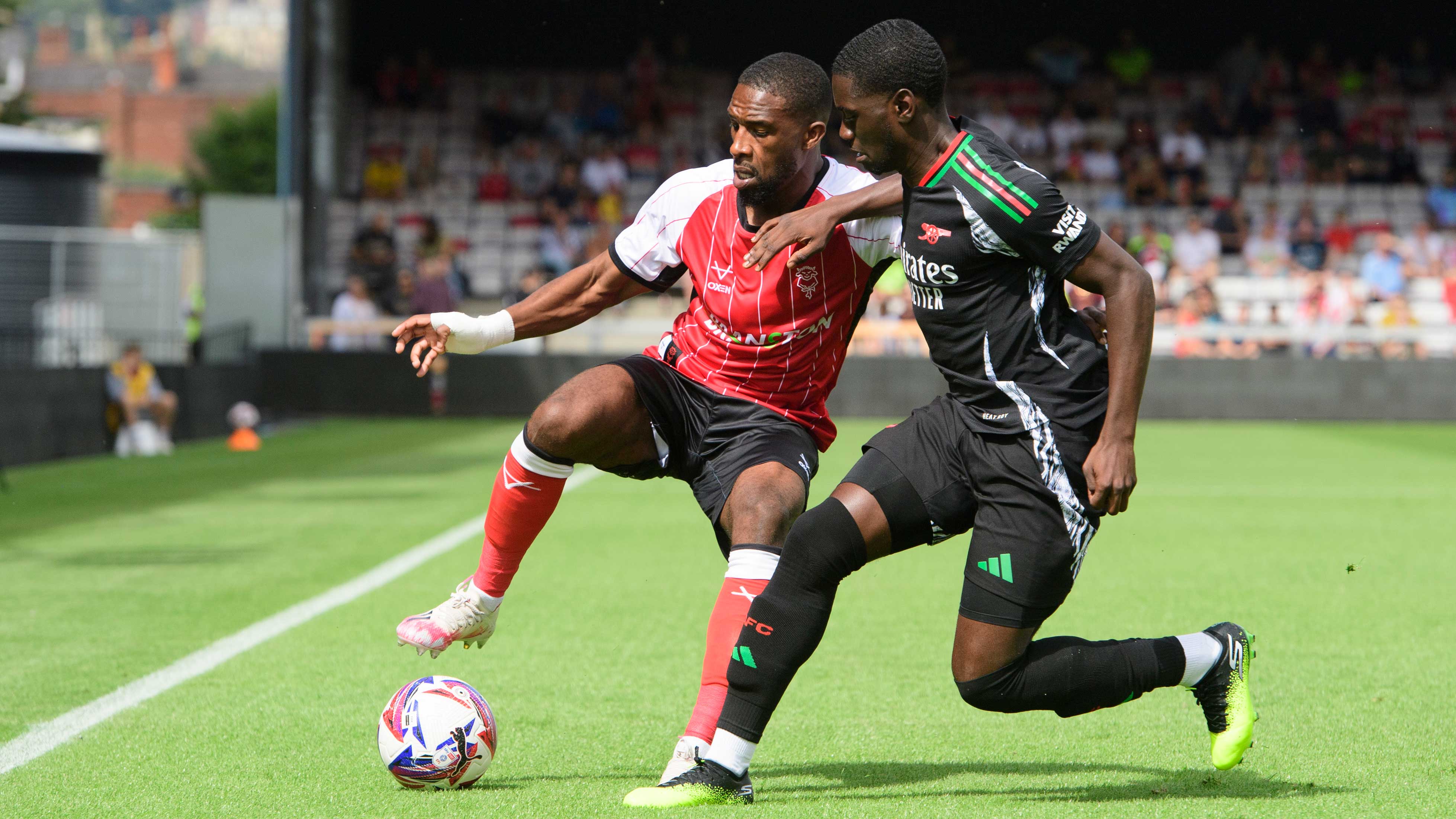 Darikwa in action against Arsenal U21.