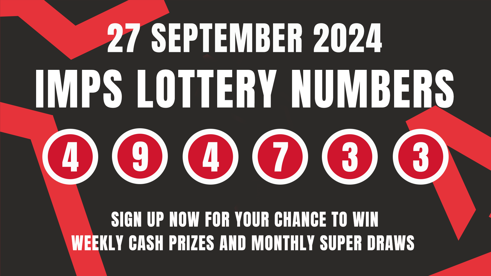 Lottery: 494733