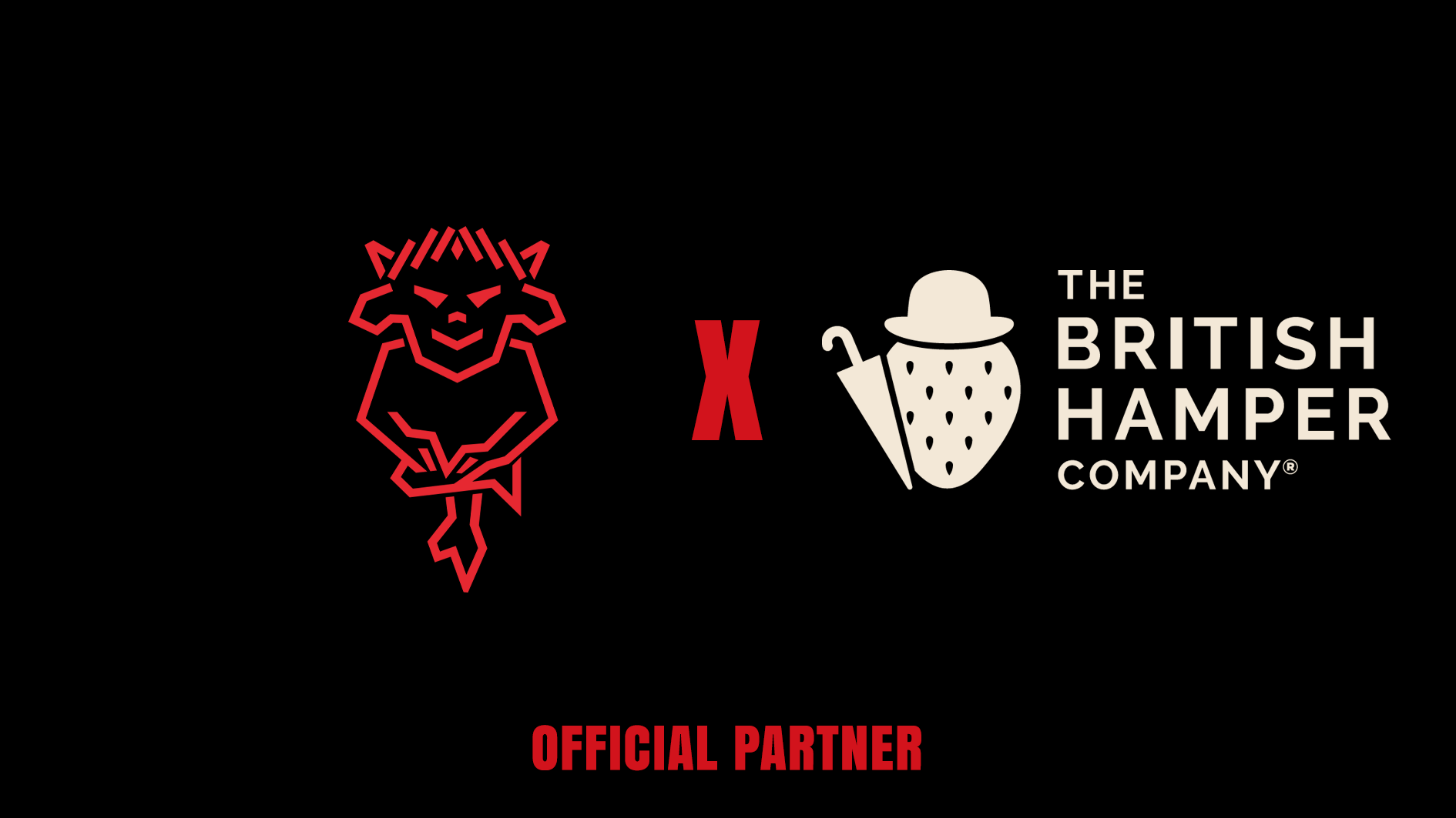 A graphic featuring the Lincoln City and British Hamper Company logos