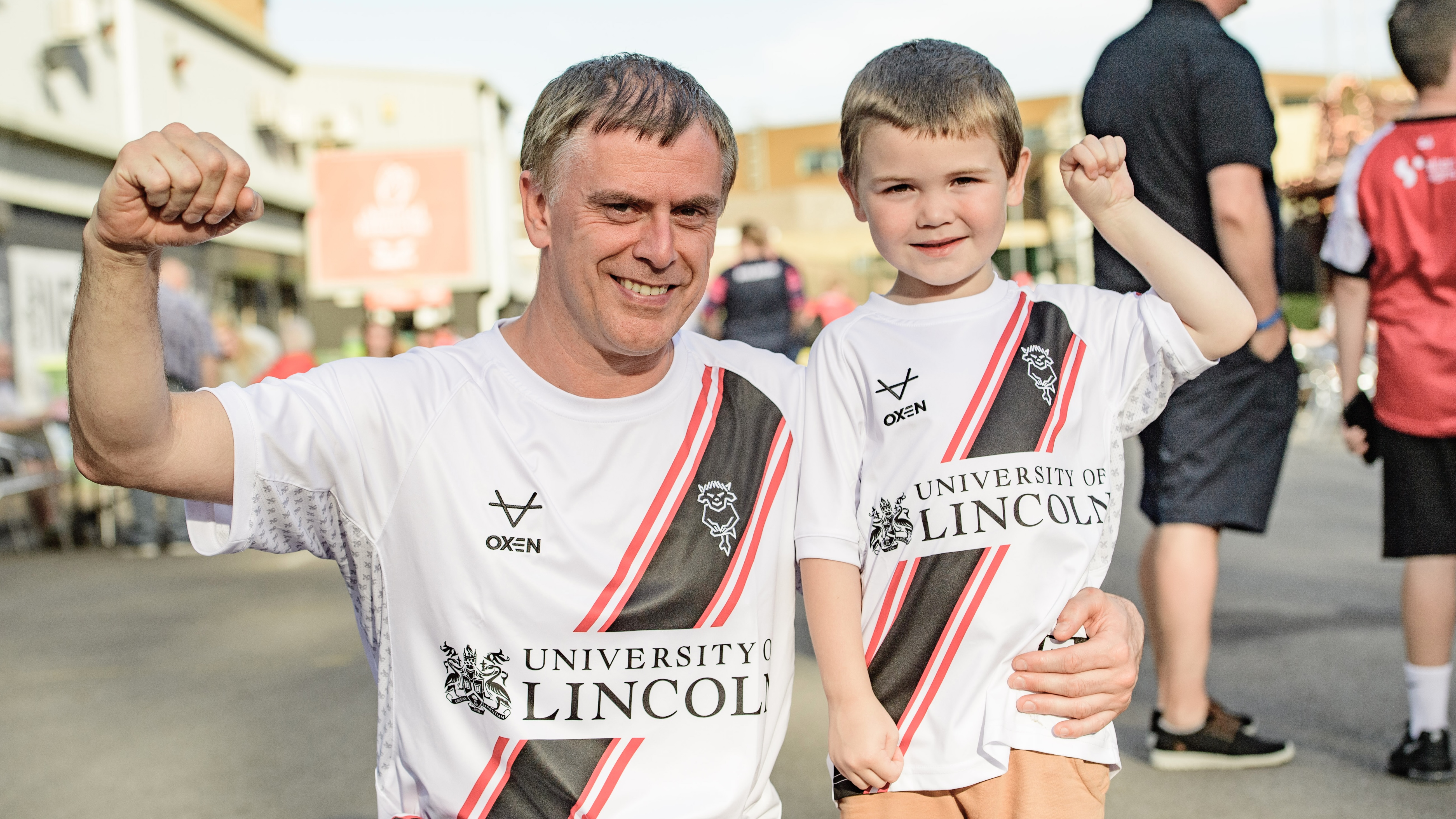 Family at the LNER Stadium.