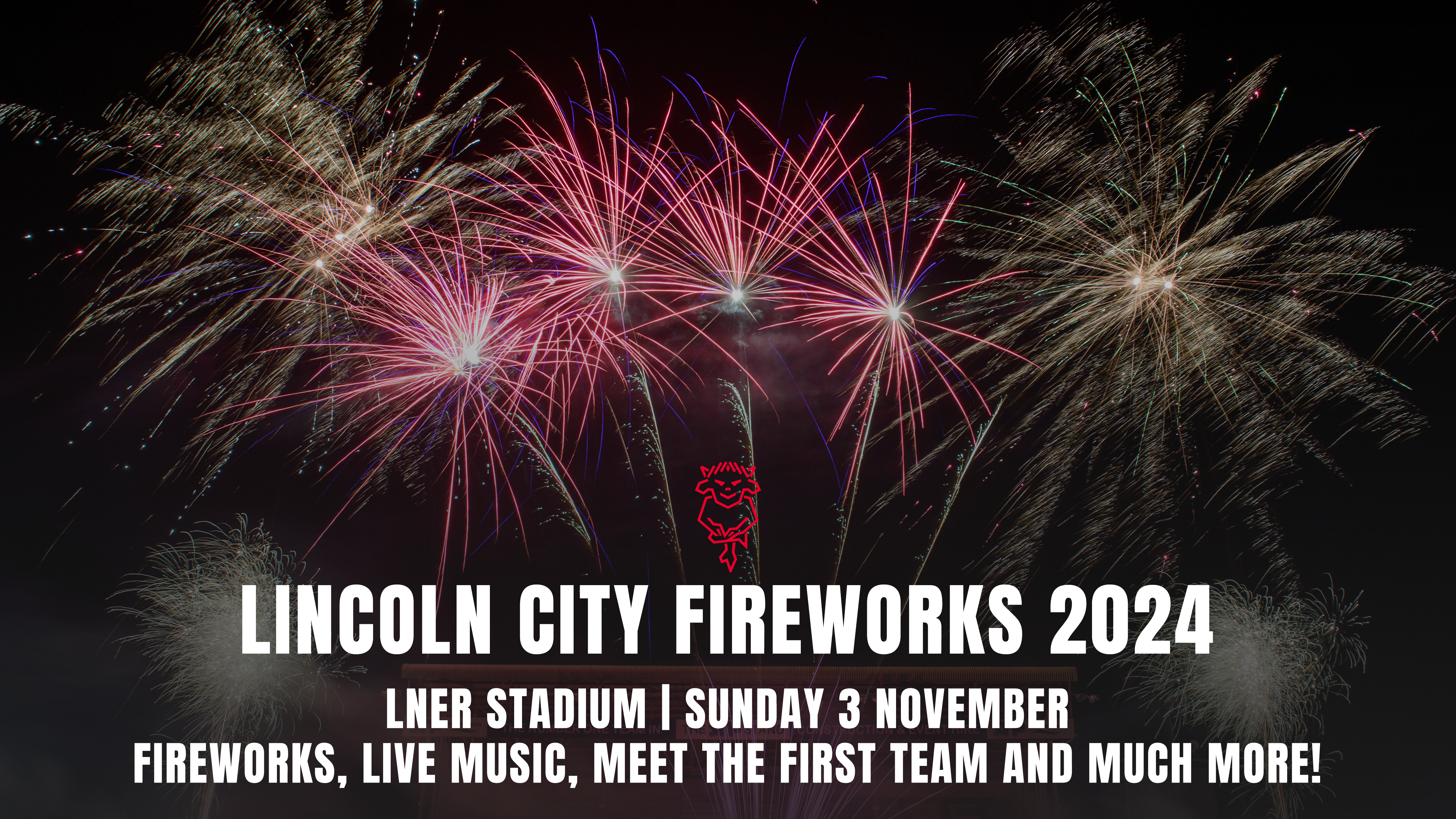 A graphic featuring fireworks confirming Lincoln City Fireworks 2024