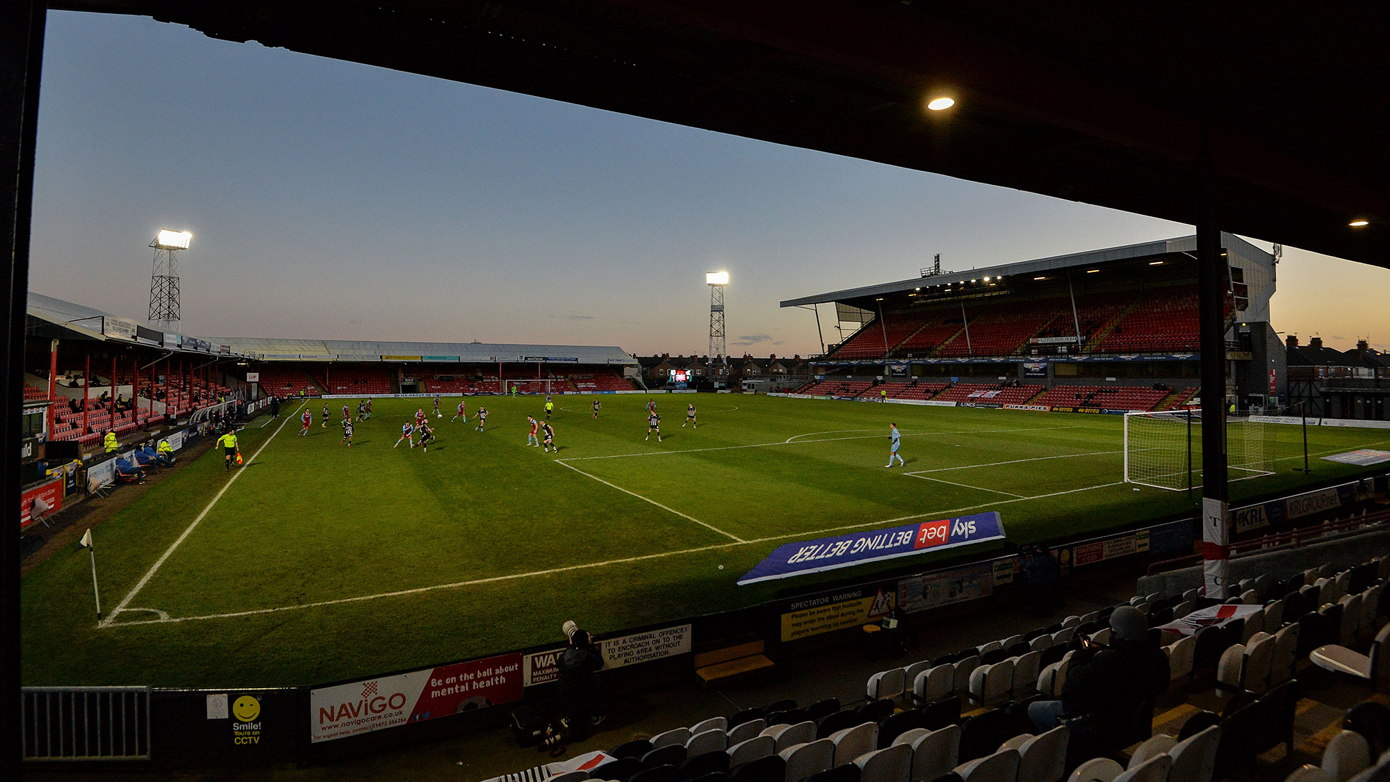 A general view of Blundell Park