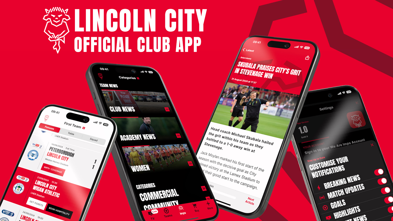 The official Lincoln City app