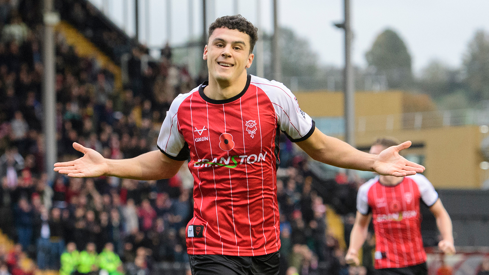 Bailey Cadamarteri celebrates scoring the winning goal for City against Stockport