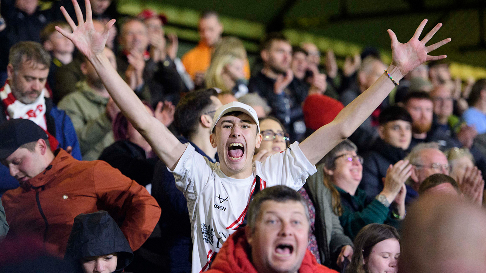 A fan image from City's 2-1 away win at Grimsby Town