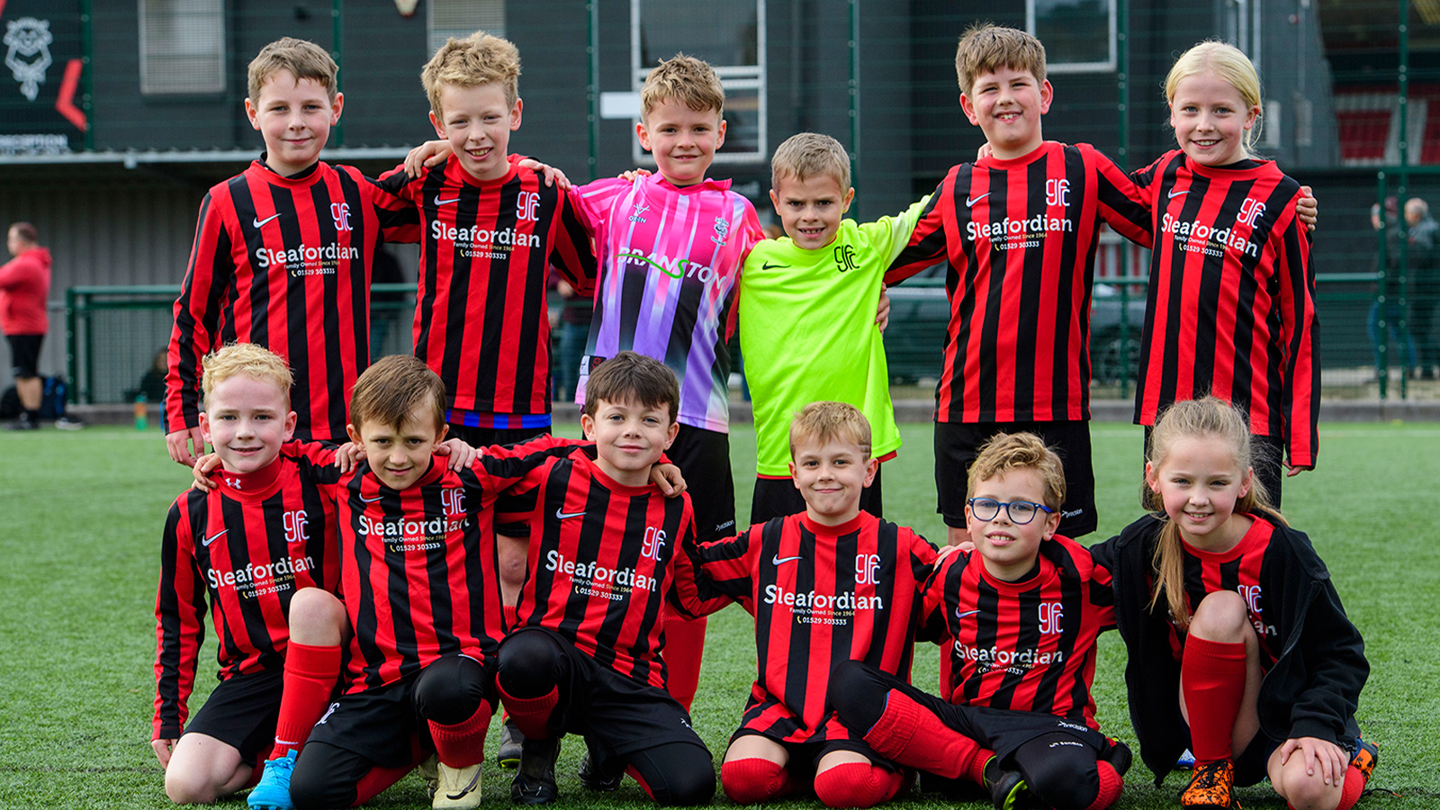 Cranwell Junior FC Under-9s enjoyed the matchday experience against Stockport County