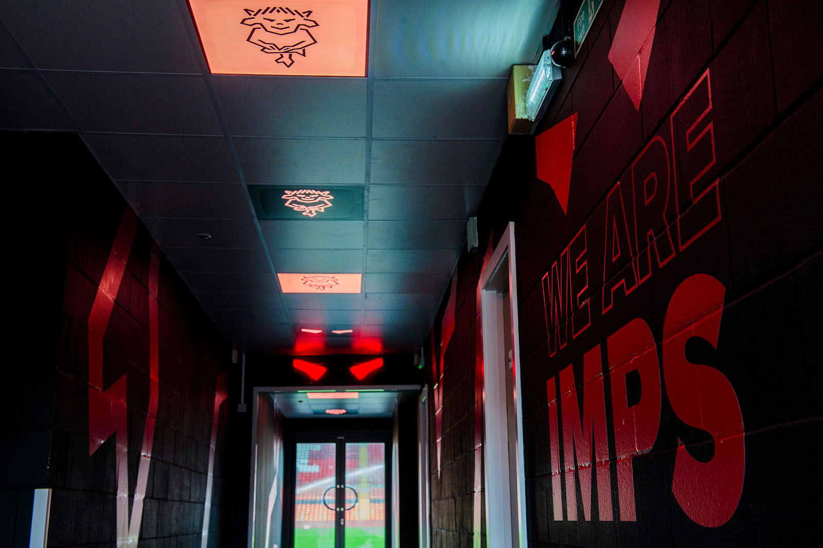 The tunnel area at the LNER Stadium