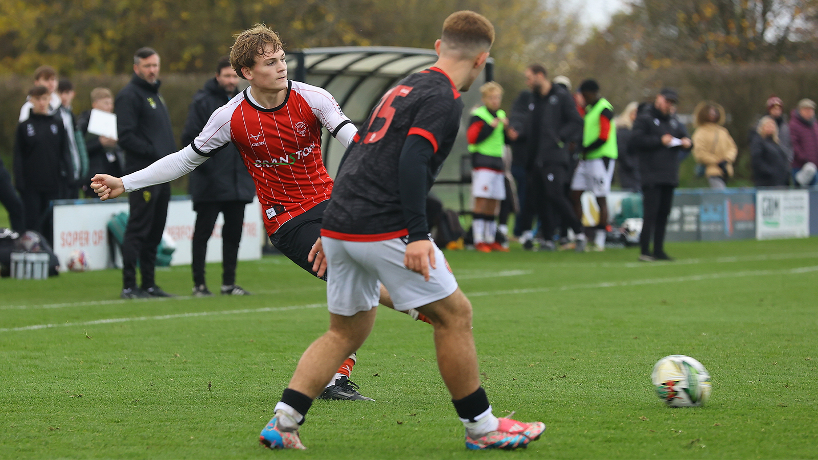 Carter Ford in action during City U18s' win over Walsall