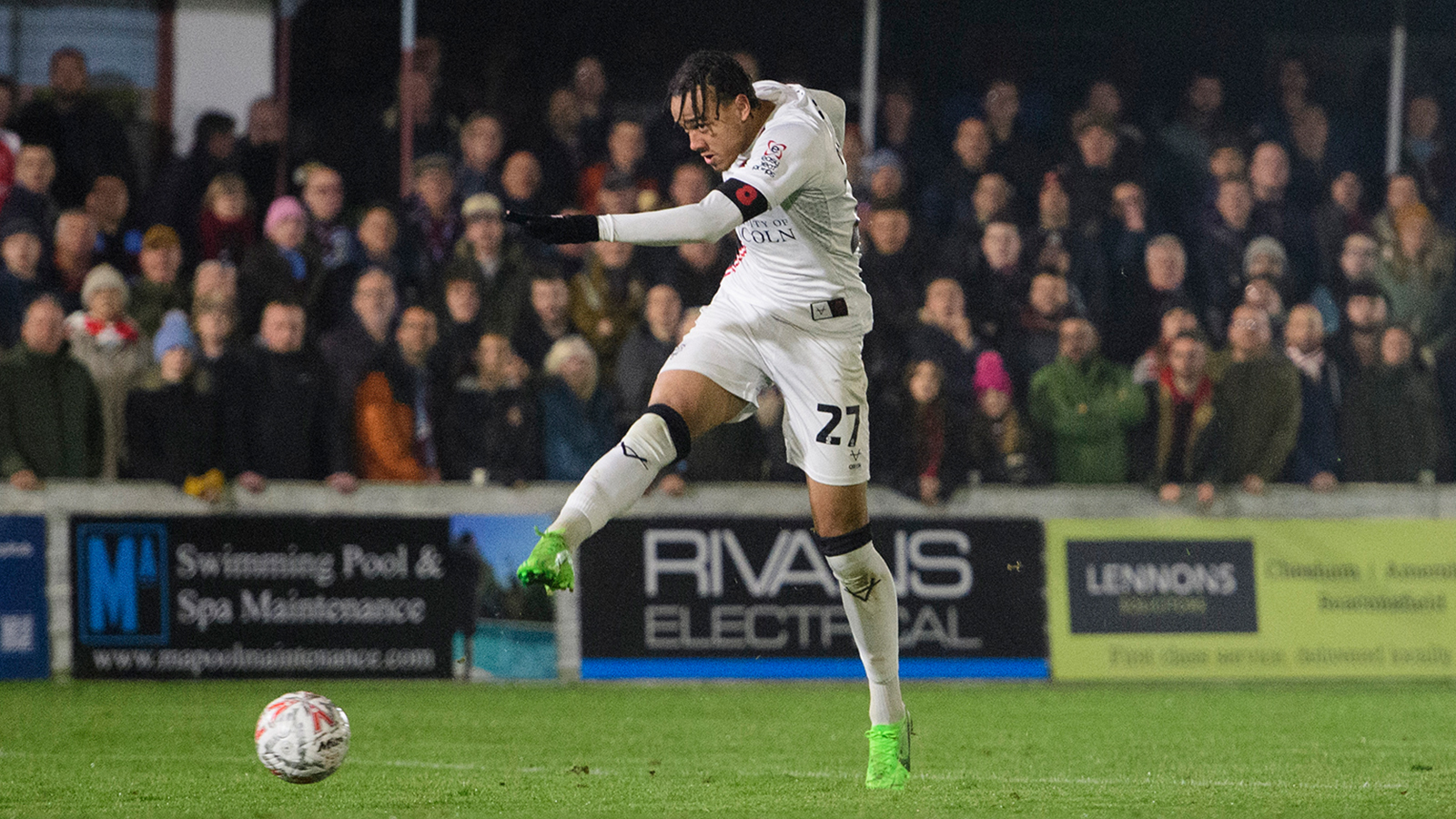 Jovon Makama scores the second goal for City at Chesham