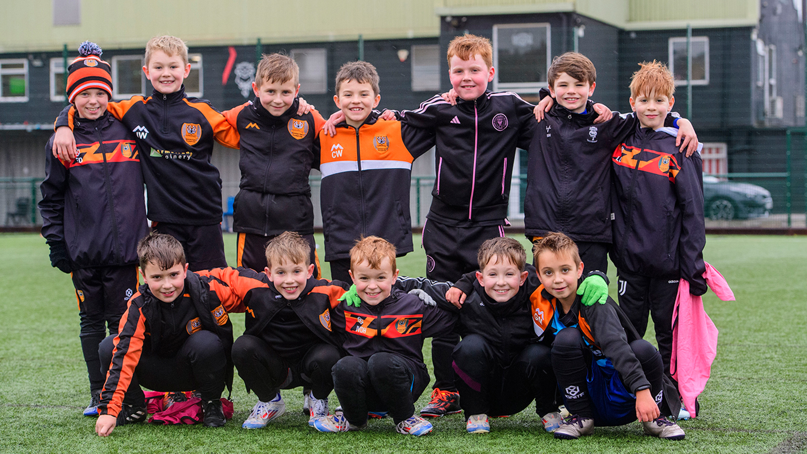 Hykeham Tigers Imps U9's pictured enjoying the ultimate matchday experience vs Wycombe