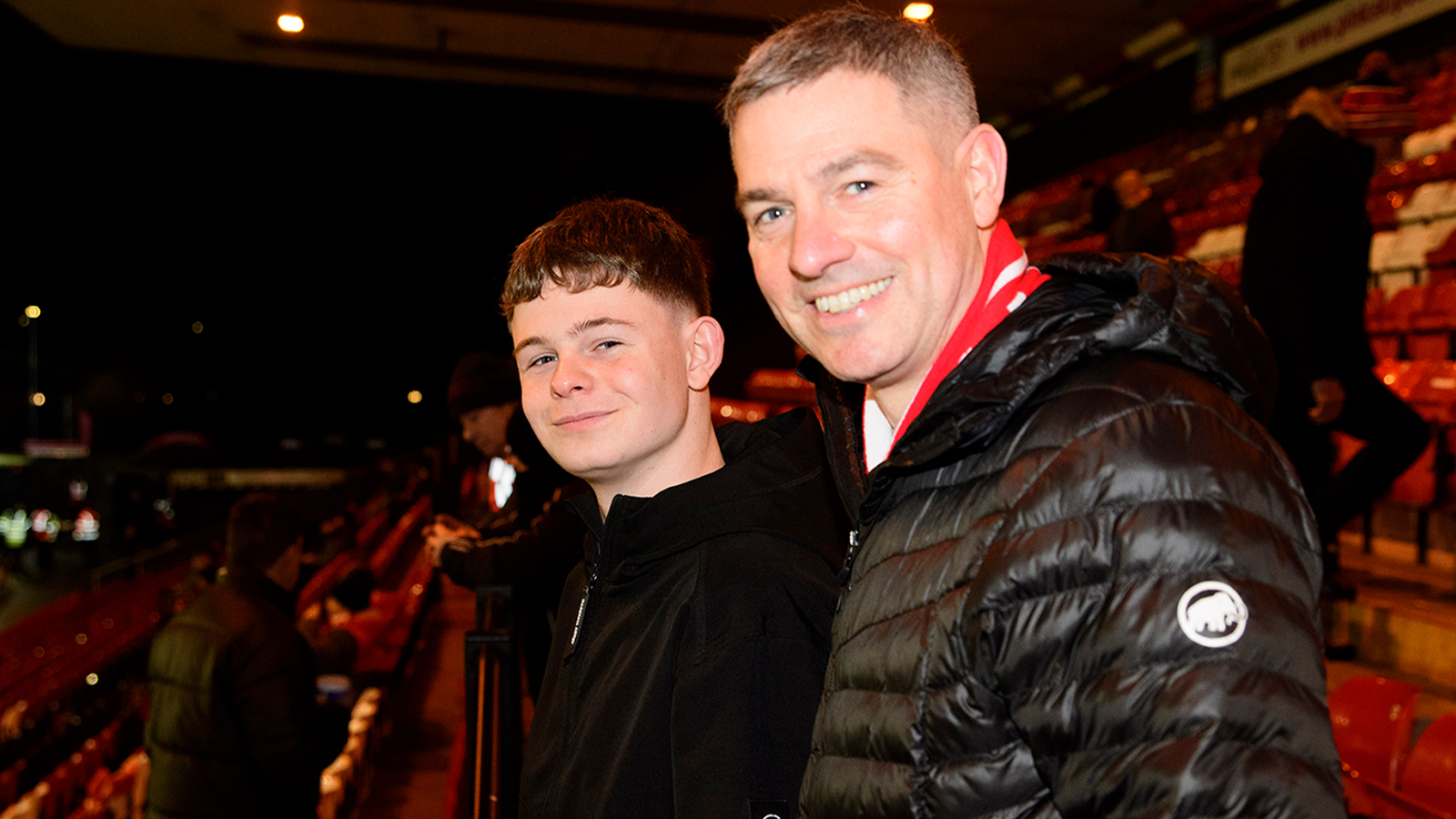 A fan image from City's home game against Blackpool at the LNER Stadium.