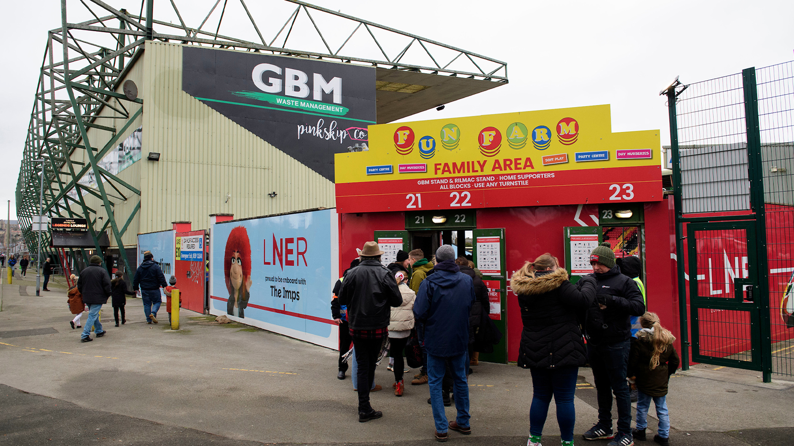 The Fun Farm Family Area at the LNER Stadium