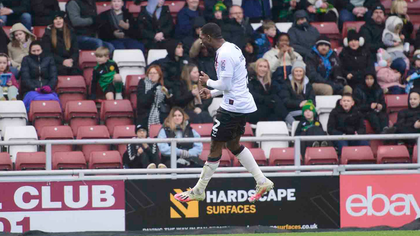 A match action image from City's away game at Northampton Town.