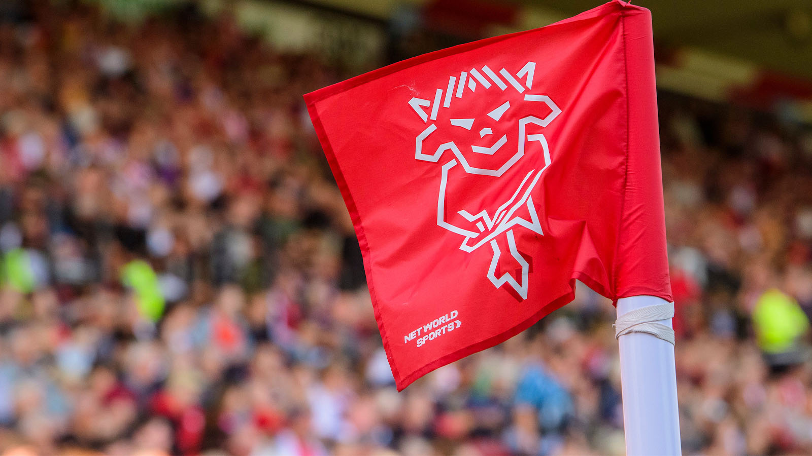 A flag at the LNER Stadium