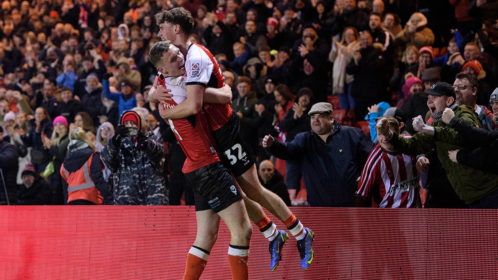 A match action image from City's 4-1 home win over Crawley Town.