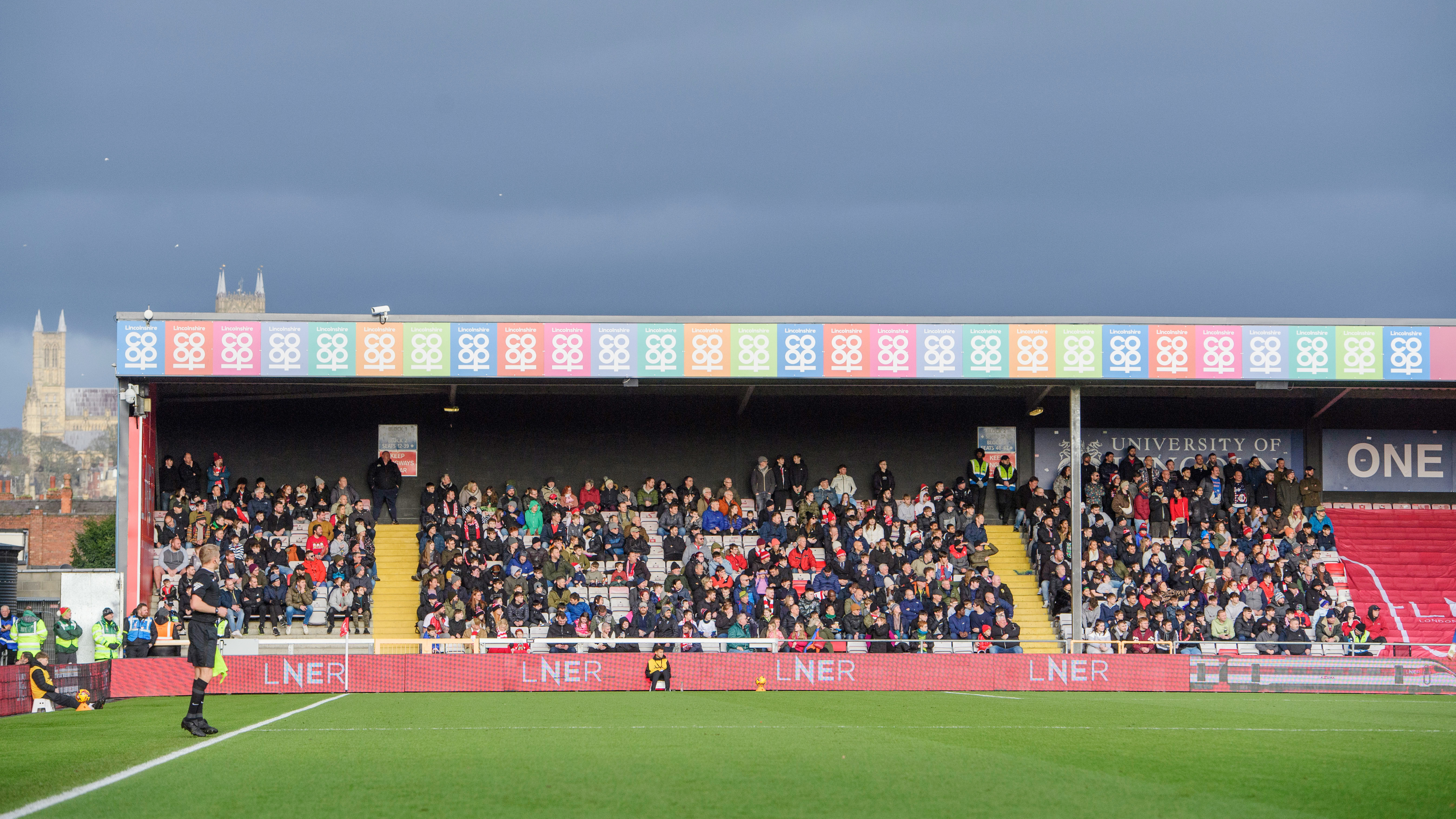 A stand full of supporters