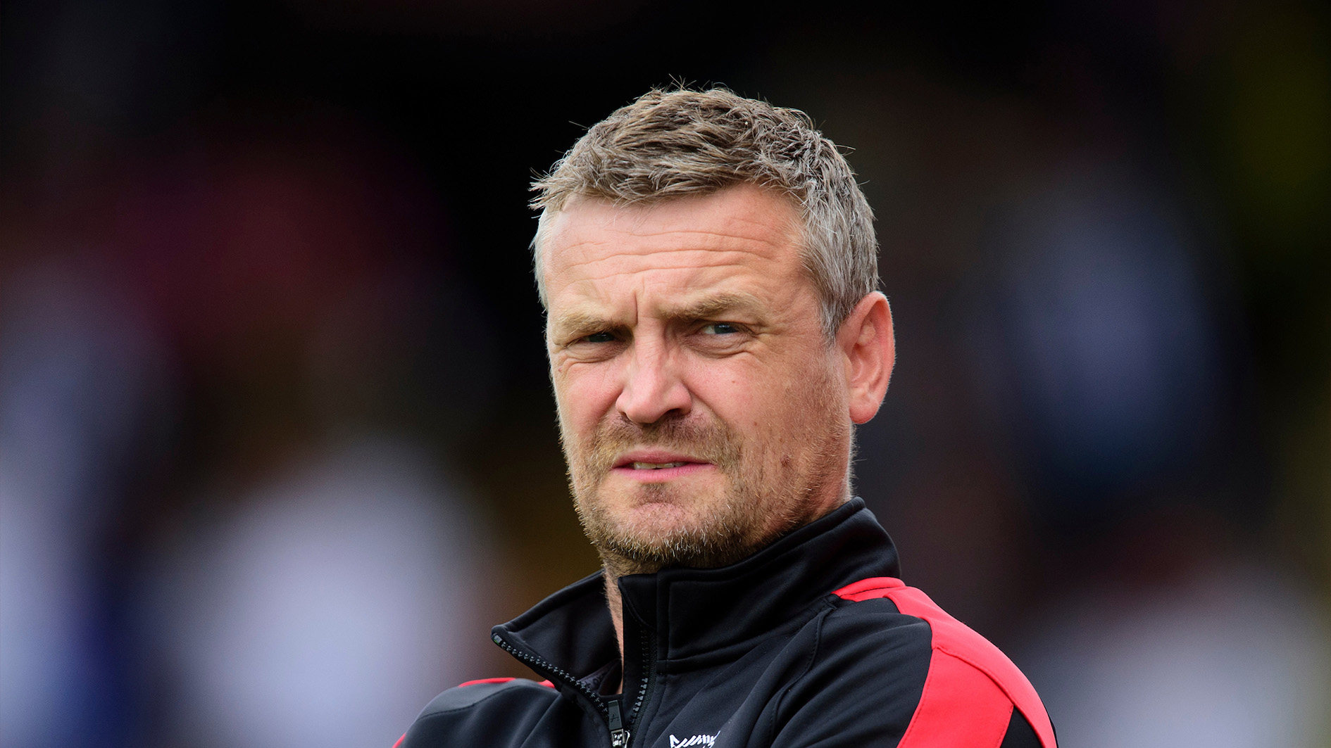 Michael Skubala, head coach of Lincoln City during the pre-season friendly match between Lincoln City and West Bromwich Albion at LNER Stadium, Lincoln.