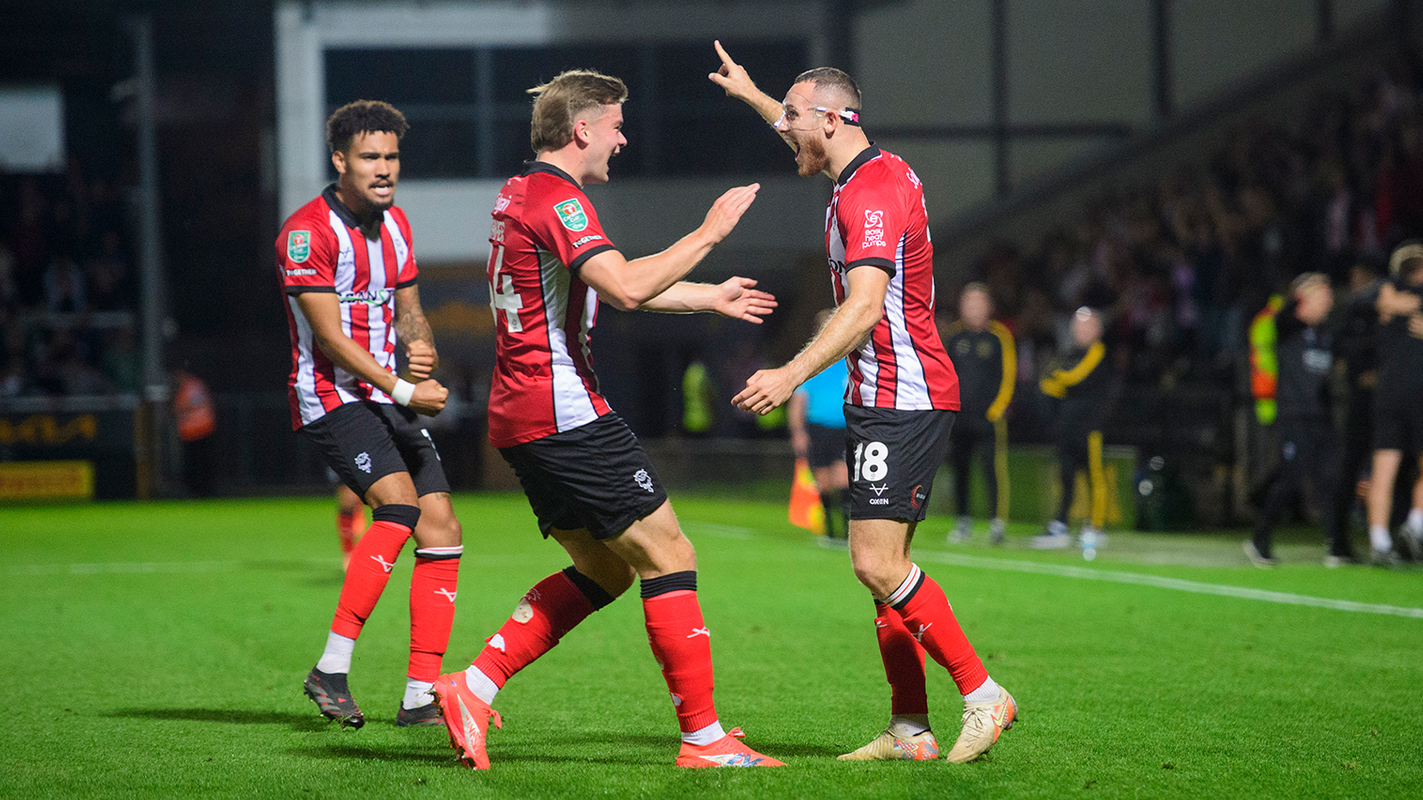 A match image from City's away Carabao Cup first round win at Burton Albion