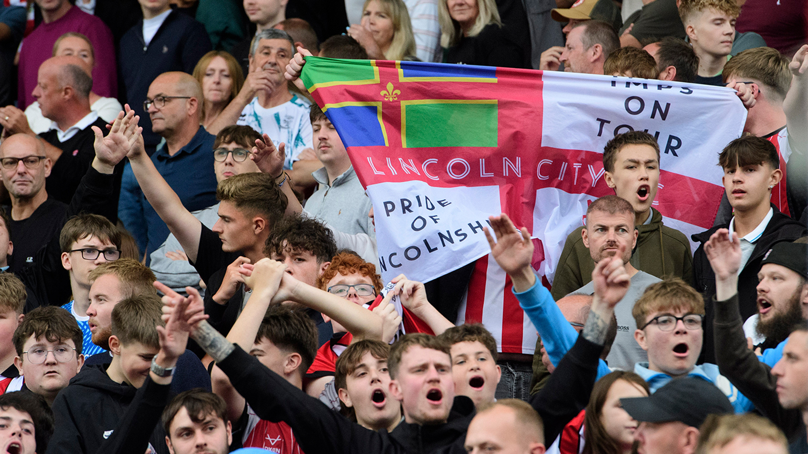 A fans image from City's home game against Mansfield Town.