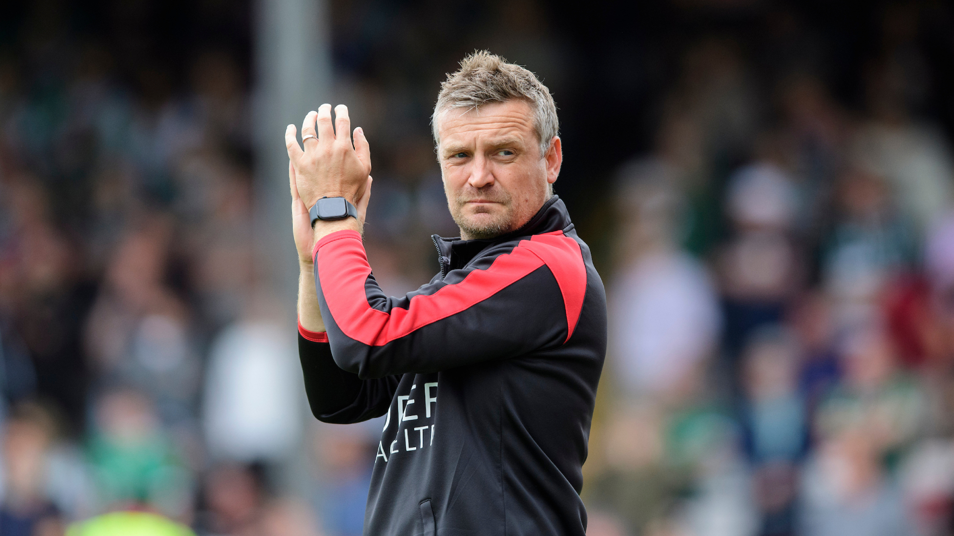 Michael Skubala, head coach of Lincoln City during the EFL Sky Bet League One match between Lincoln City and Plymouth Argyle at LNER Stadium, Lincoln.