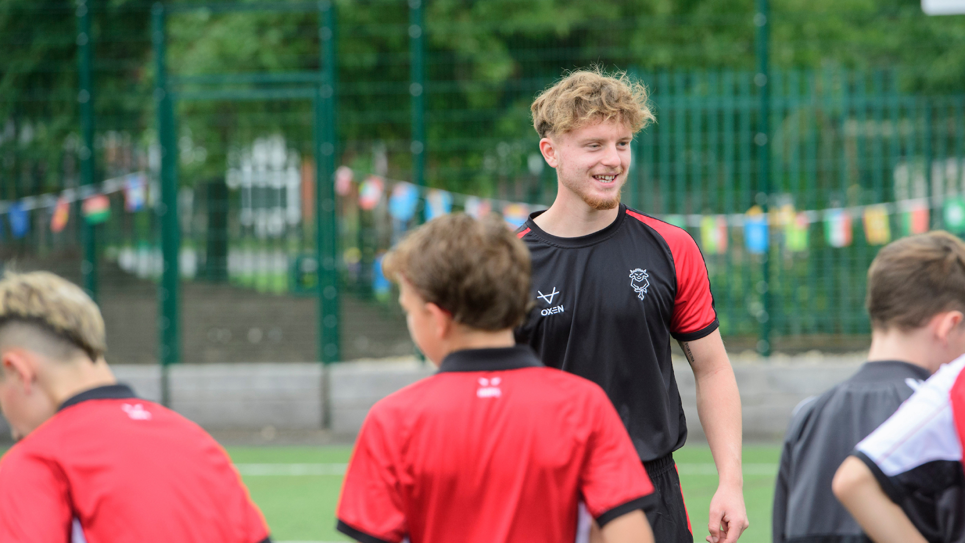 Lincoln City Academy and Lincoln City Foundation Masterclass on the 3G astroturf prior to the pre-season friendly match between Lincoln City and West Bromwich Albion at LNER Stadium, Lincoln.