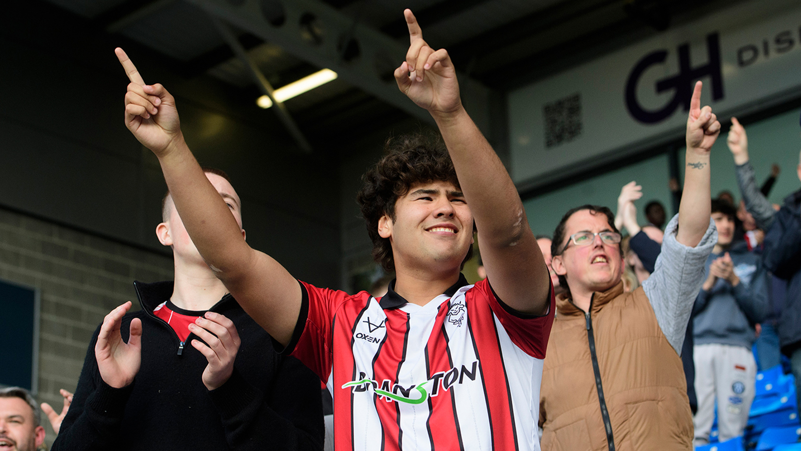 A fans image from City's game at Peterborough