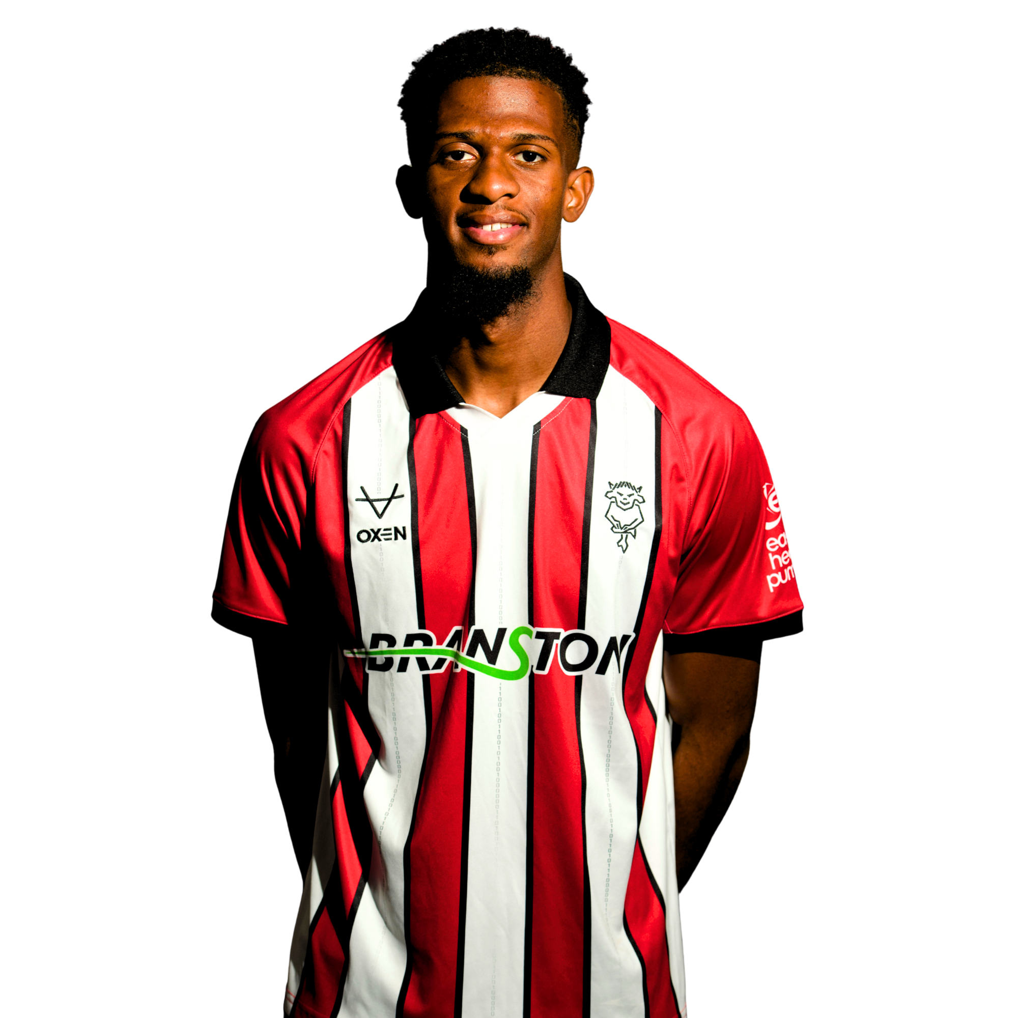 football player in lincoln city shirt