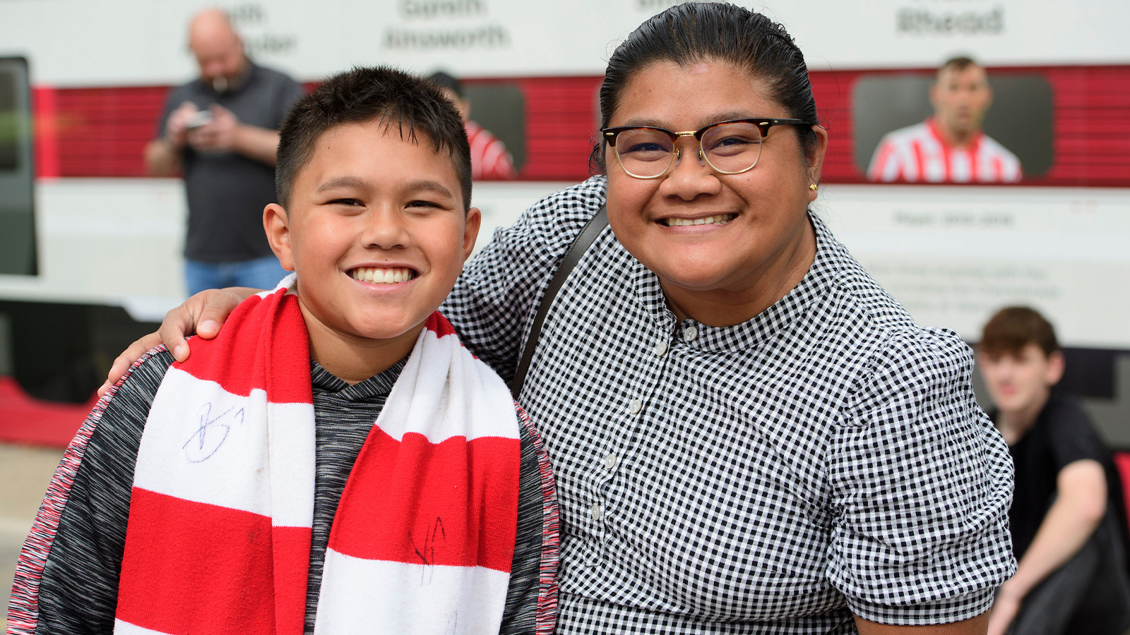 Lincoln City supporters pictured at the home game against Mansfield Town
