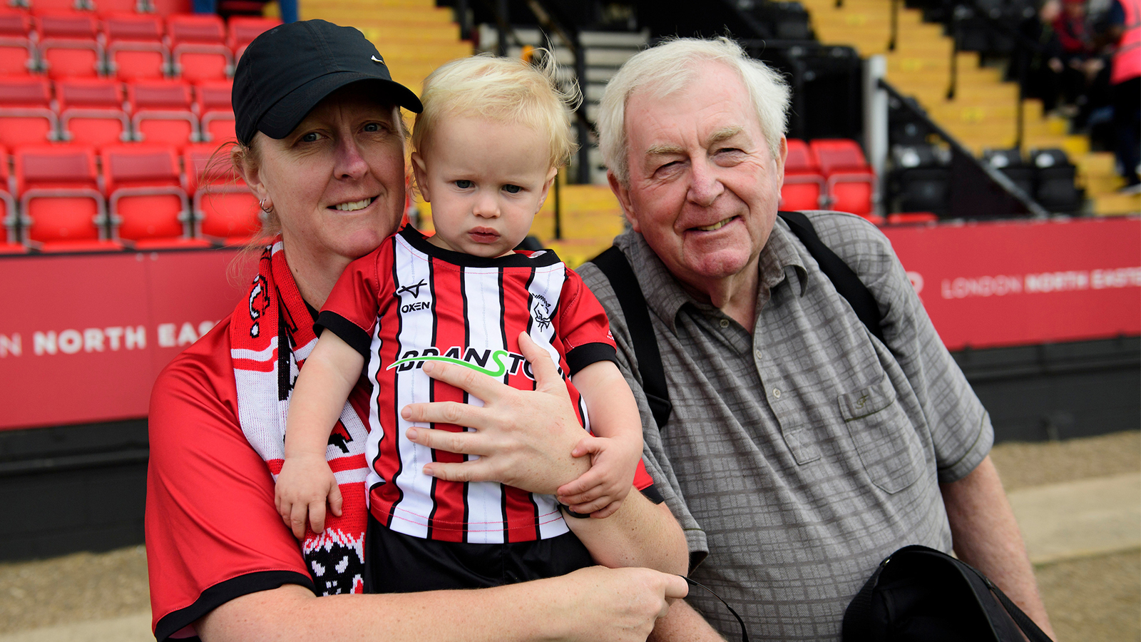 Lincoln City supporters pictured at the home game against Mansfield Town
