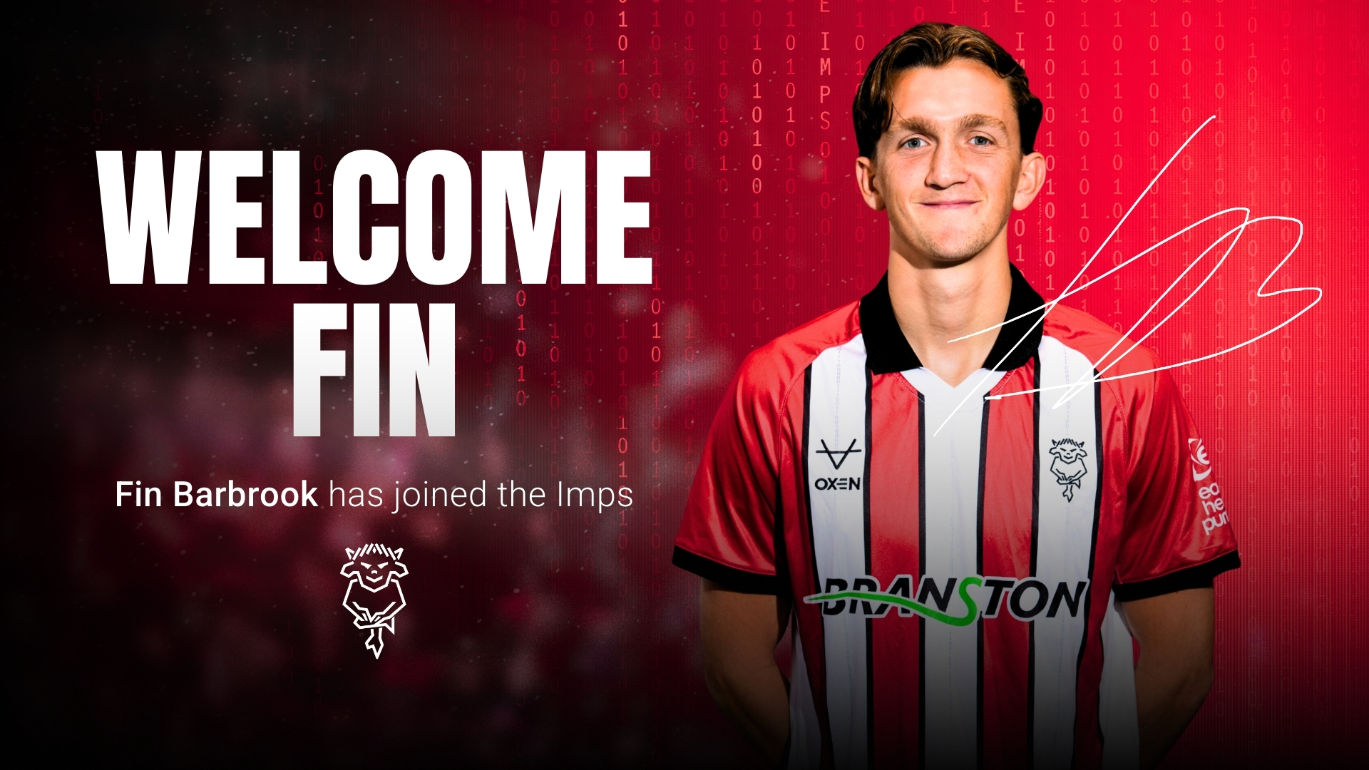 Graphic reads "Welcome Fin"