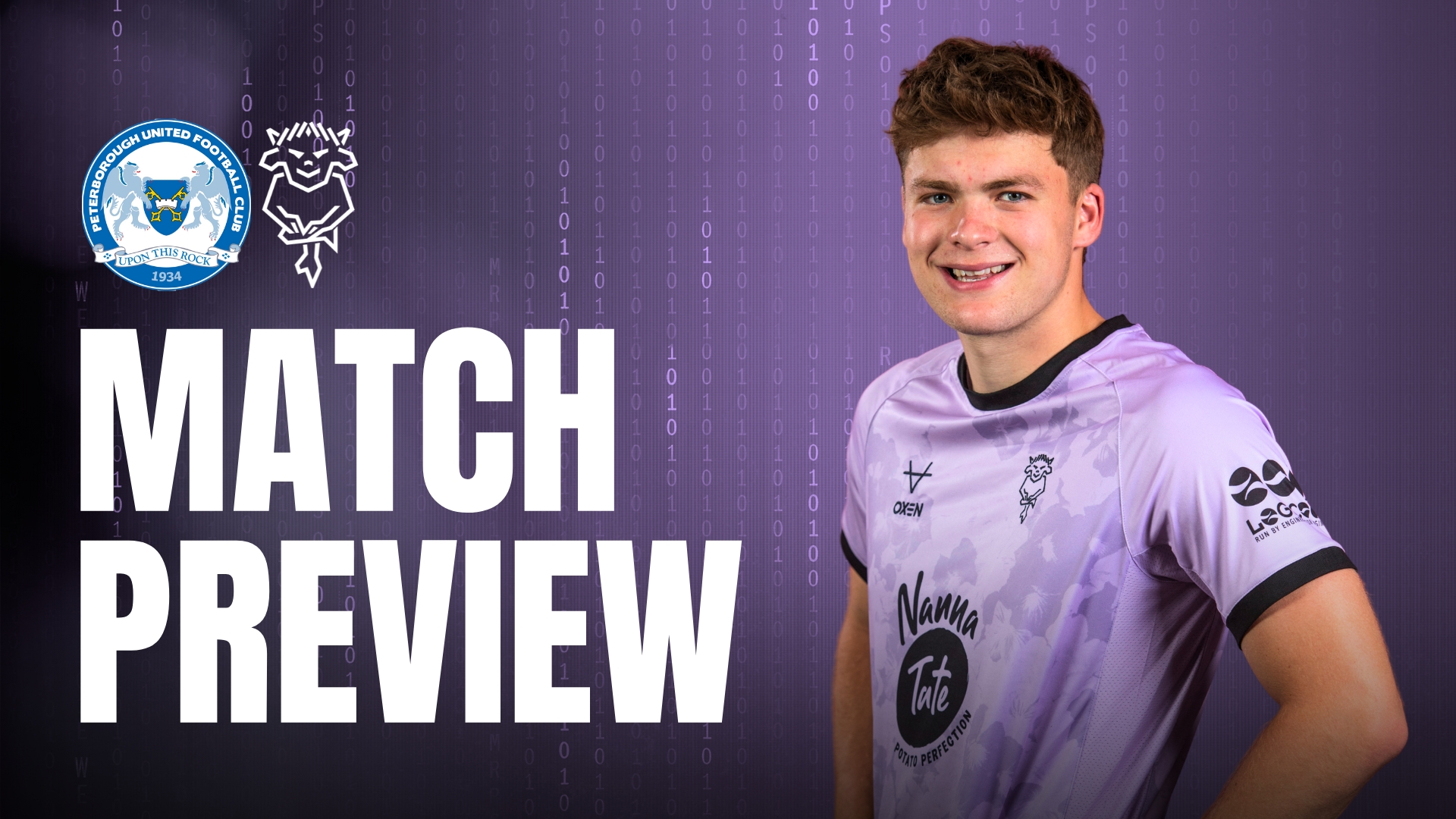 A match preview graphic for Peterborough United v Lincoln City on Saturday 26 September, 3pm KO.