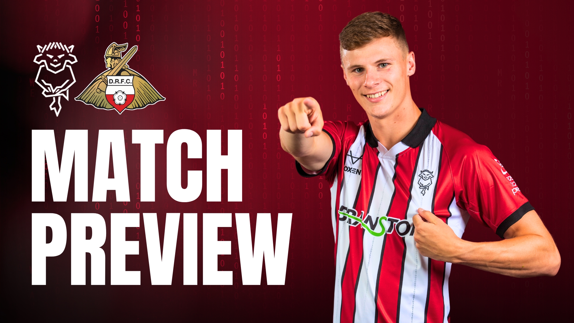 A match preview graphic for Lincoln City v Doncaster Rovers on Saturday 15 November, 3pm KO.