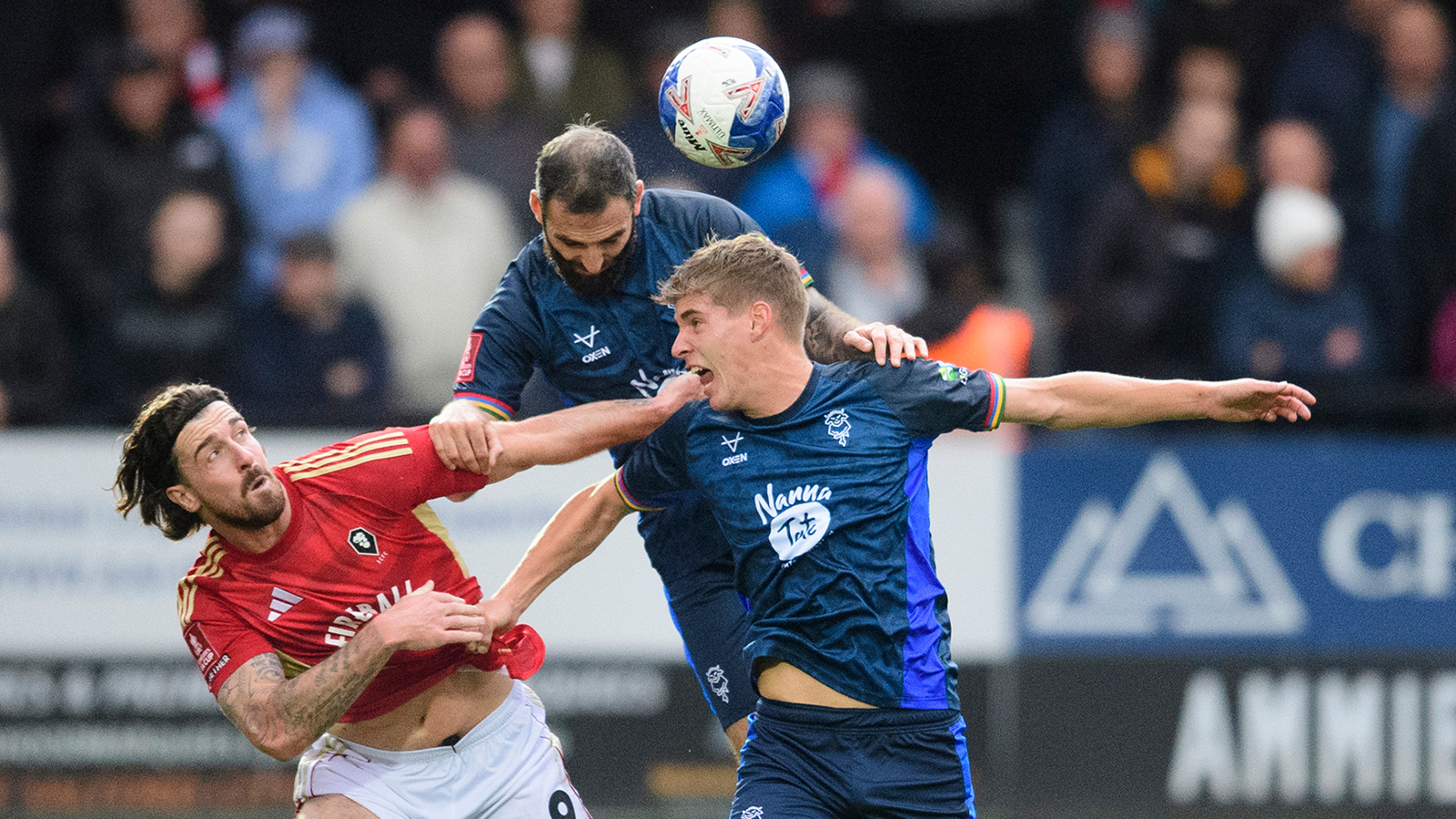 A match image from City’s away Emirates FA Cup first round game at Salford City