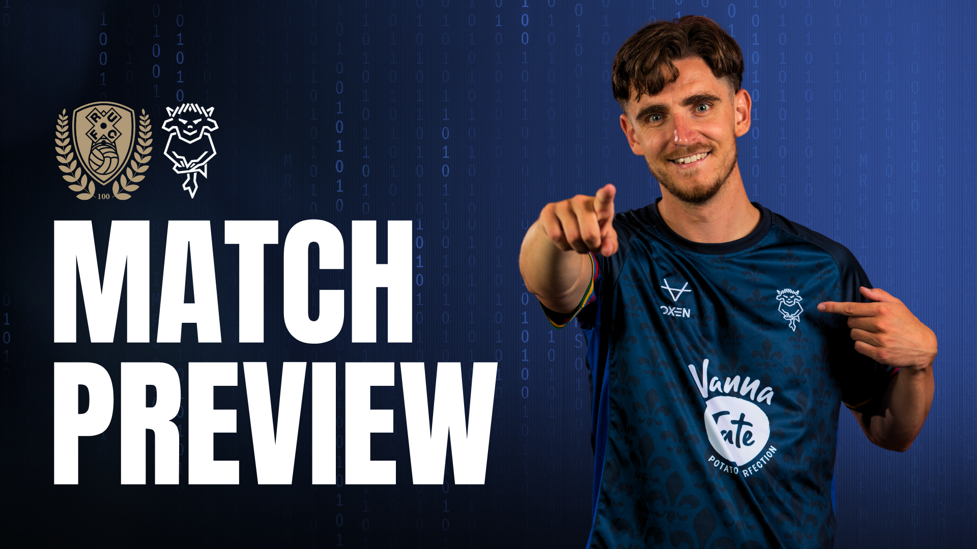 Match preview graphic for Rotherham vs Imps featuring Bayliss