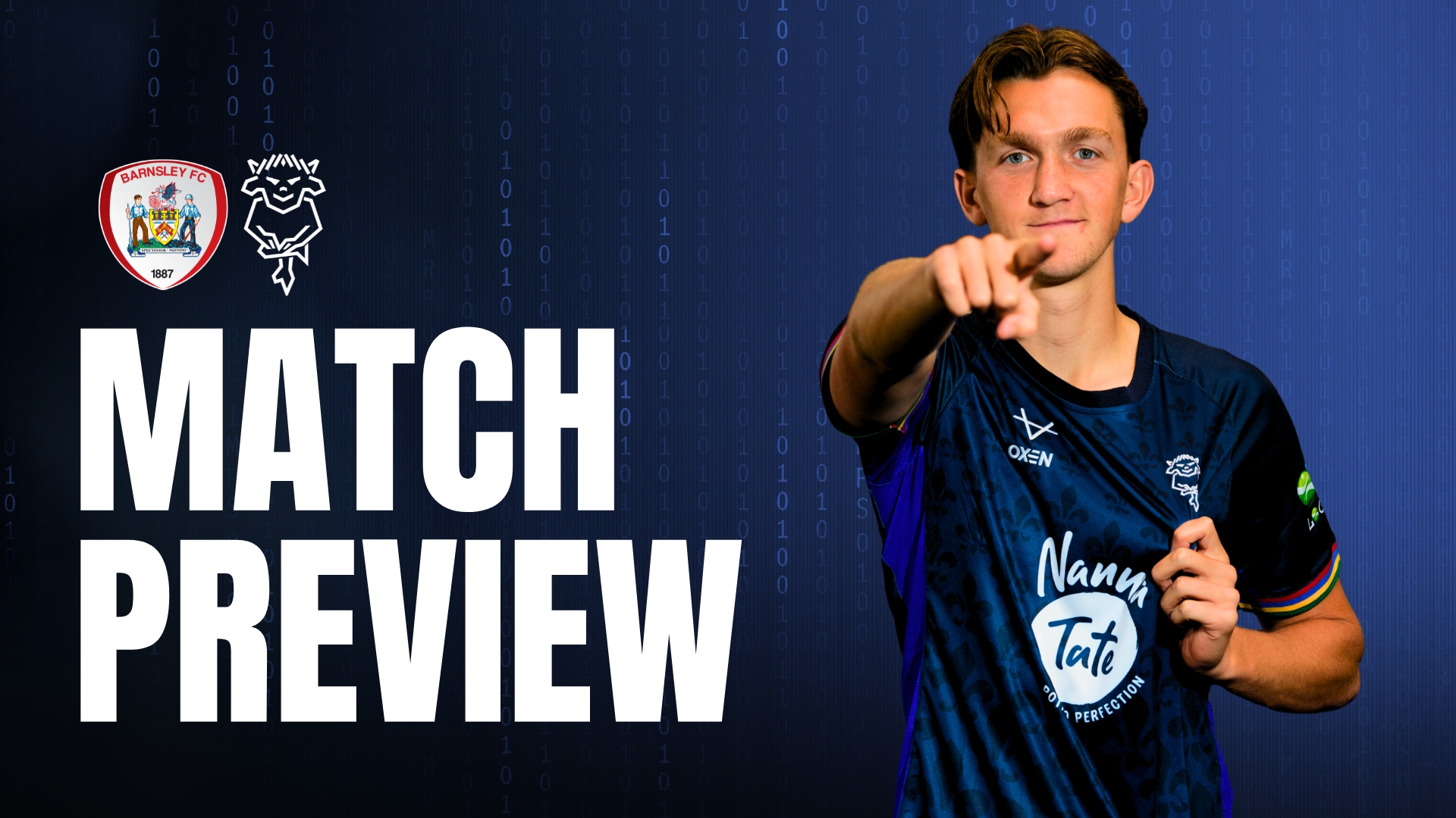 A match preview graphic for Barnsley v Lincoln City on Tuesday 11, 7pm KO.