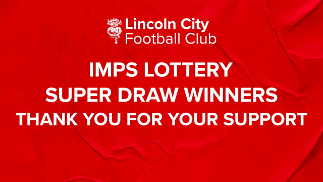 We can announce the winners of our April Imps Lottery Super Draw.