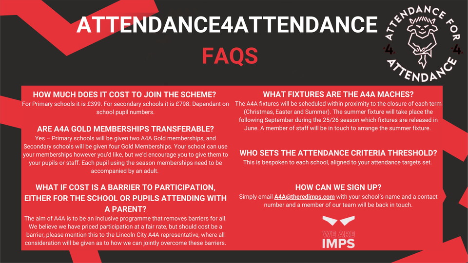 FAQs Attendance4Attendance