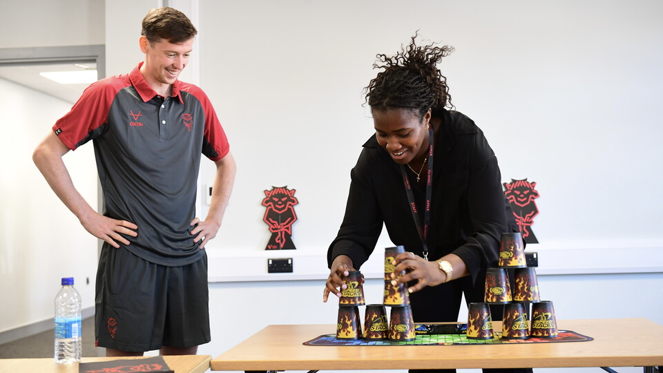 Conor McGrandles in Co-op Community Hub.