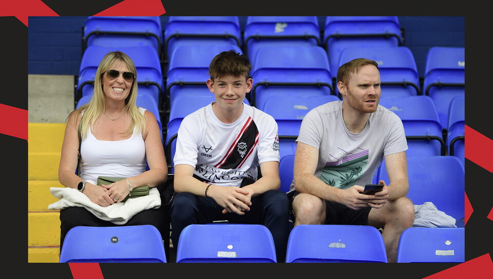 Fans at Boundary Park for Oldham Athletic vs Lincoln City