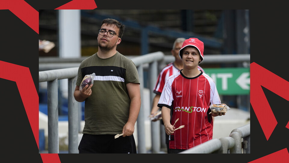 Fans at Boundary Park for Oldham Athletic vs Lincoln City