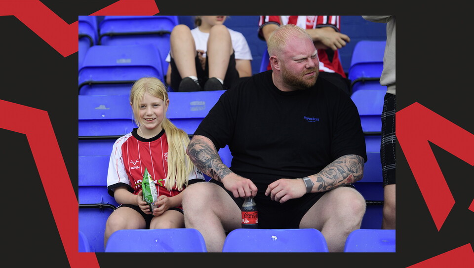 Fans at Boundary Park for Oldham Athletic vs Lincoln City
