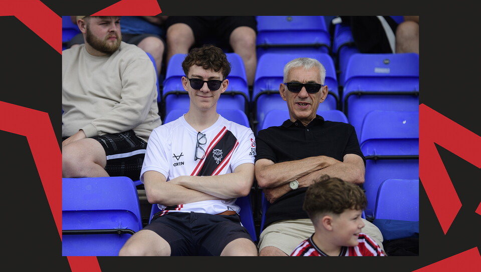 Fans at Boundary Park for Oldham Athletic vs Lincoln City