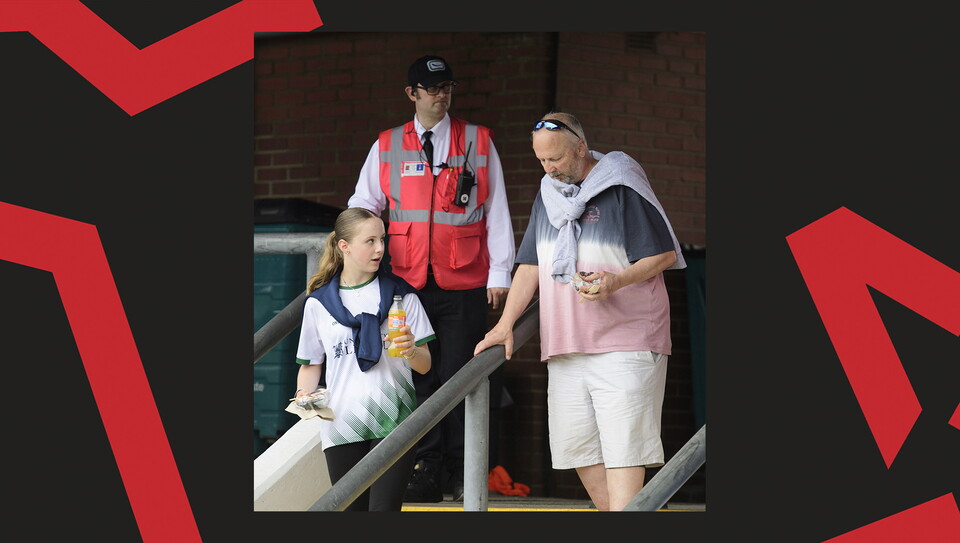 Fans at Boundary Park for Oldham Athletic vs Lincoln City