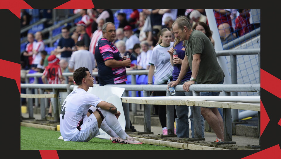 Fans at Boundary Park for Oldham Athletic vs Lincoln City